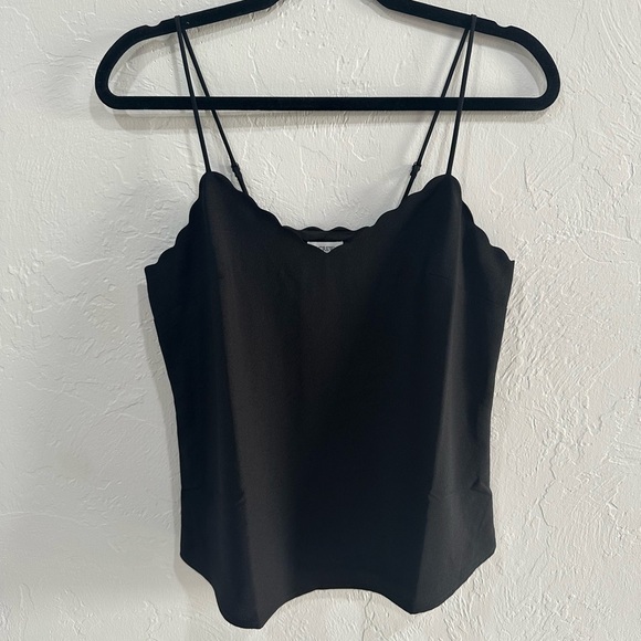 J Crew scalloped black camisole NWT - Picture 1 of 4